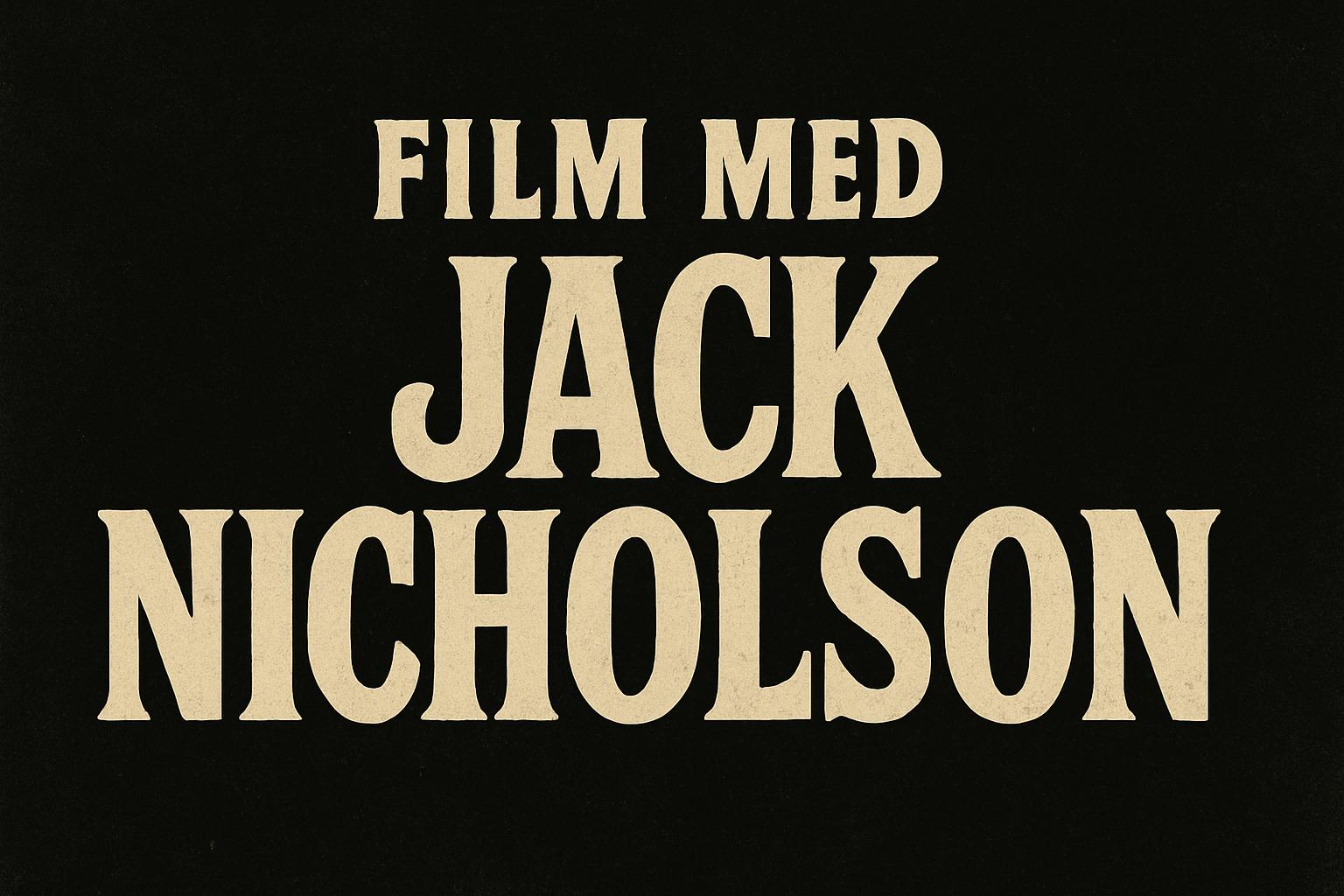 Film med Jack Nicholson