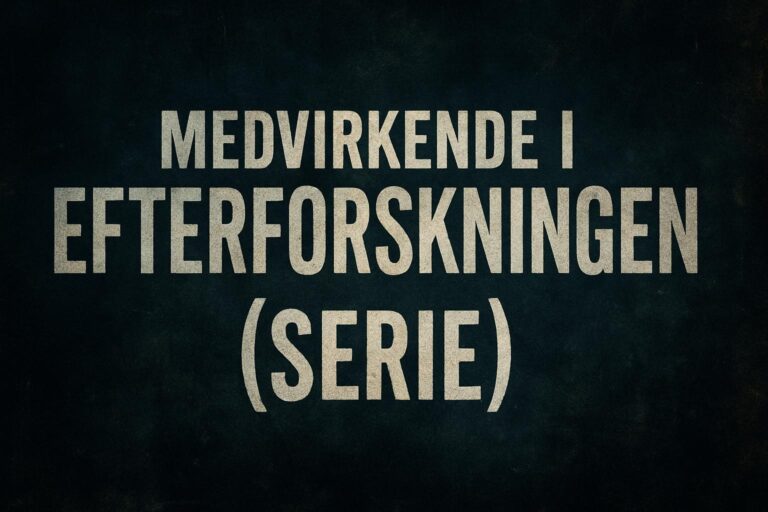 Medvirkende i Efterforskningen (serie)