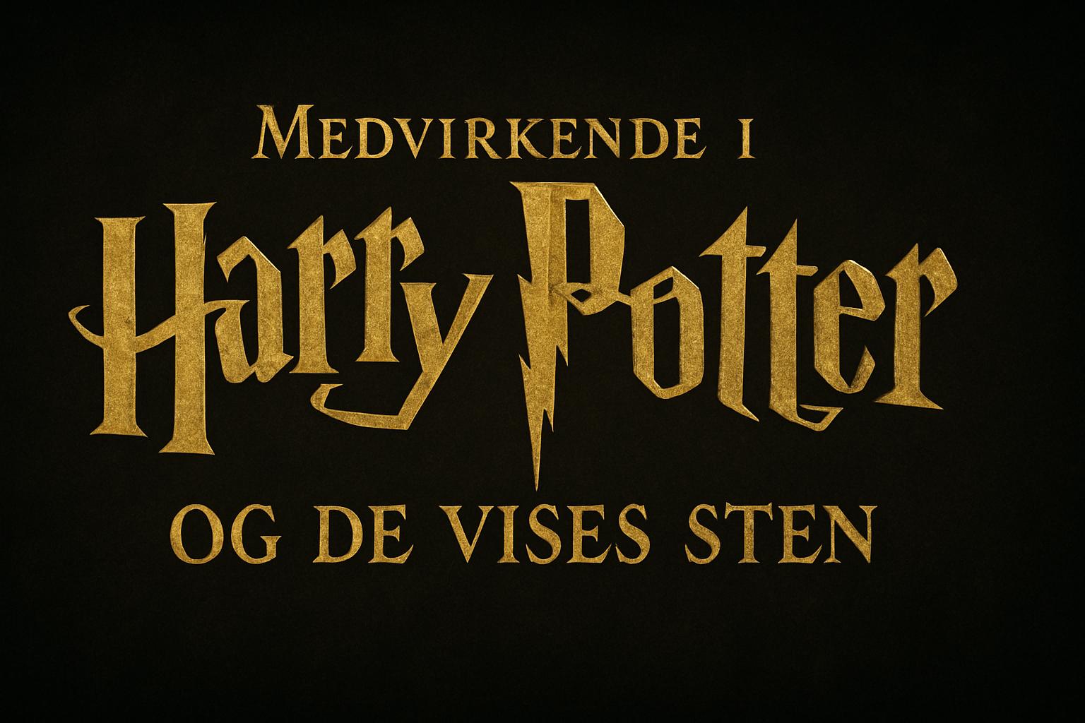 Medvirkende i Harry Potter og de vises sten