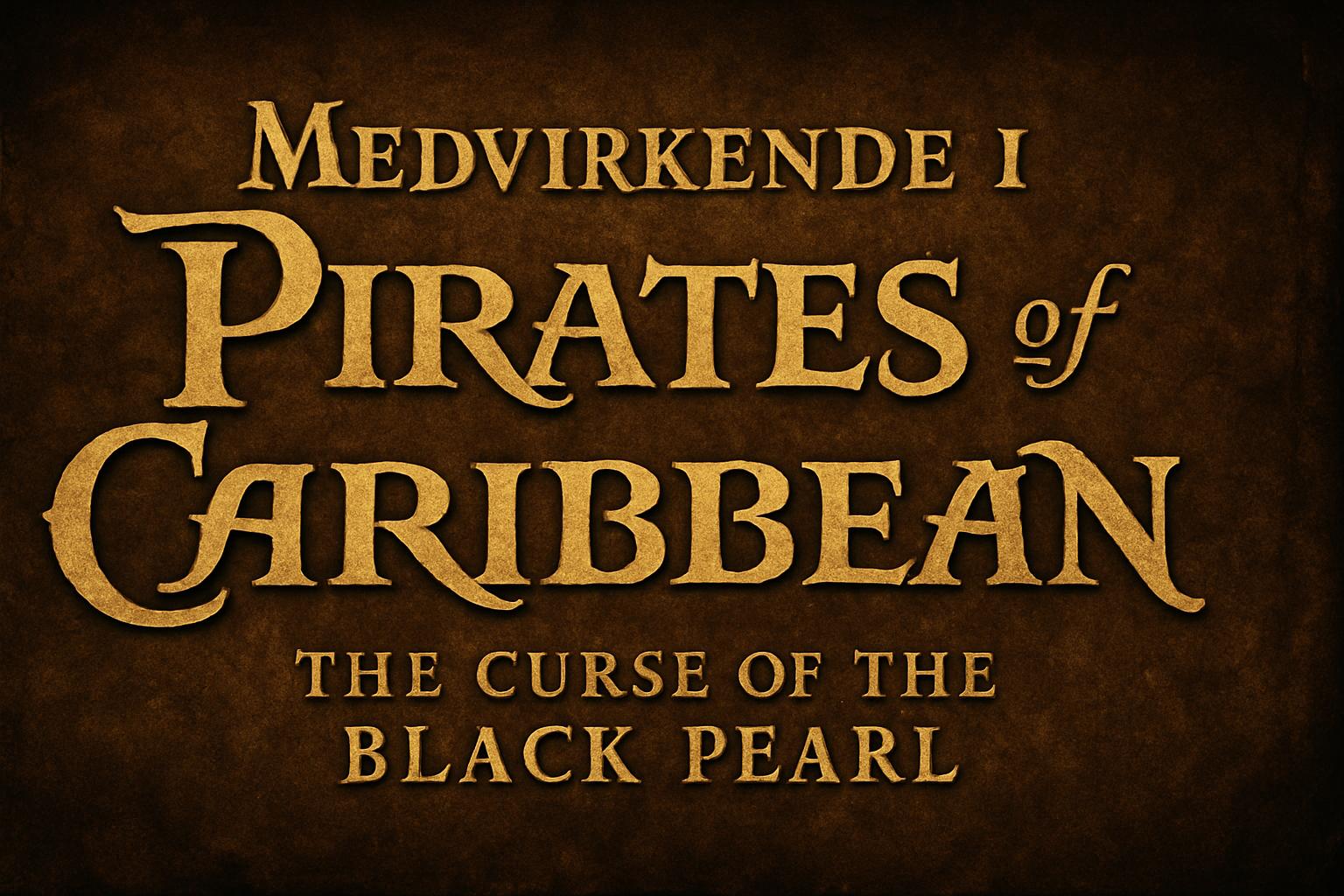 Medvirkende i Pirates of the Caribbean The Curse of the Black Pearl