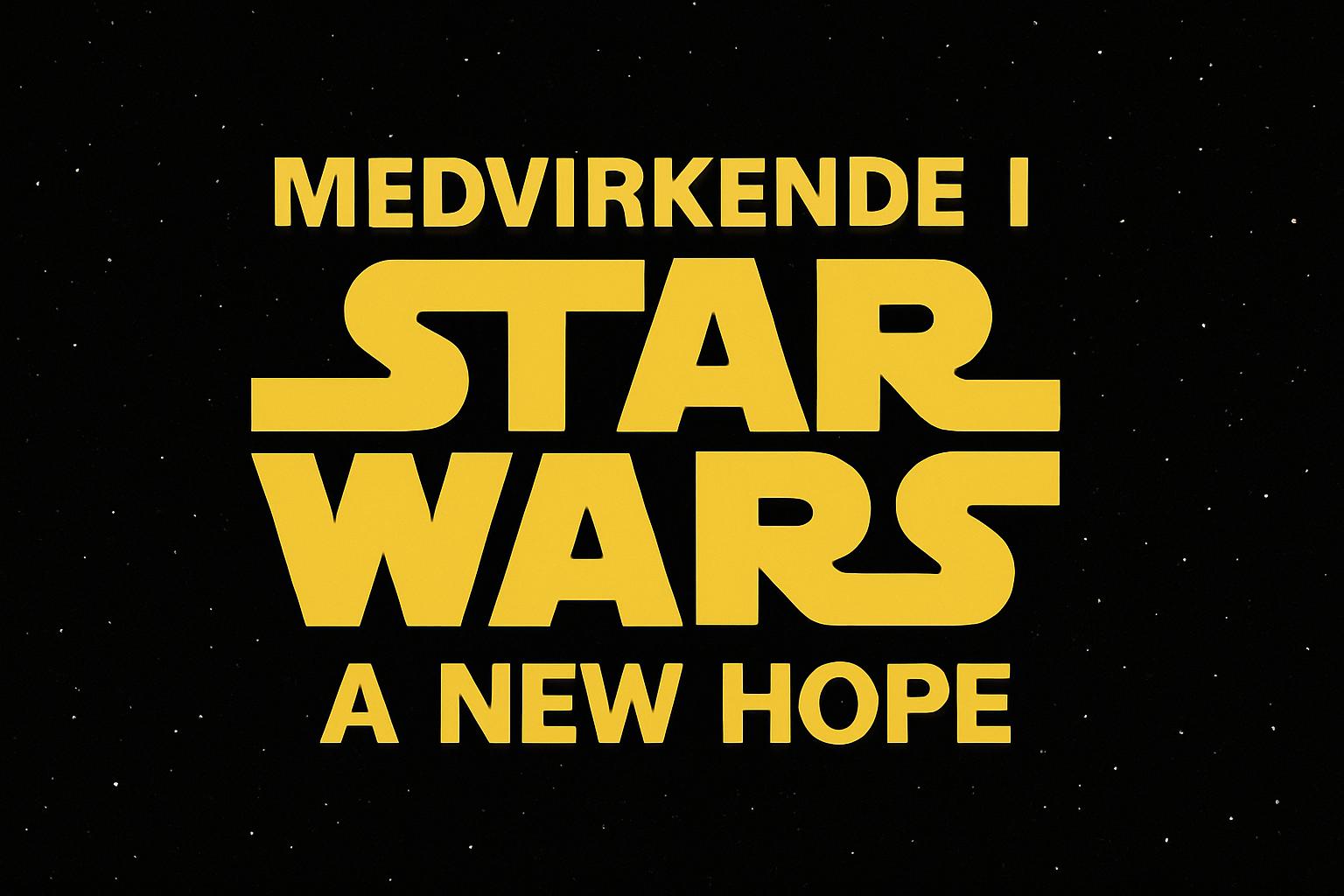 Medvirkende i Star Wars: A New Hope