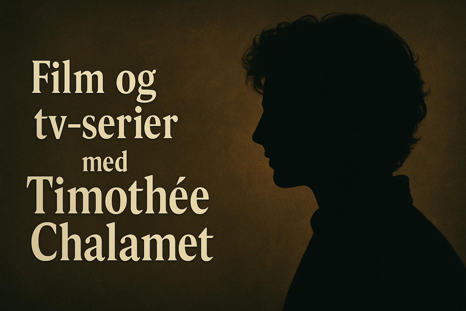 Film og tv-serier med Timothée Chalamet